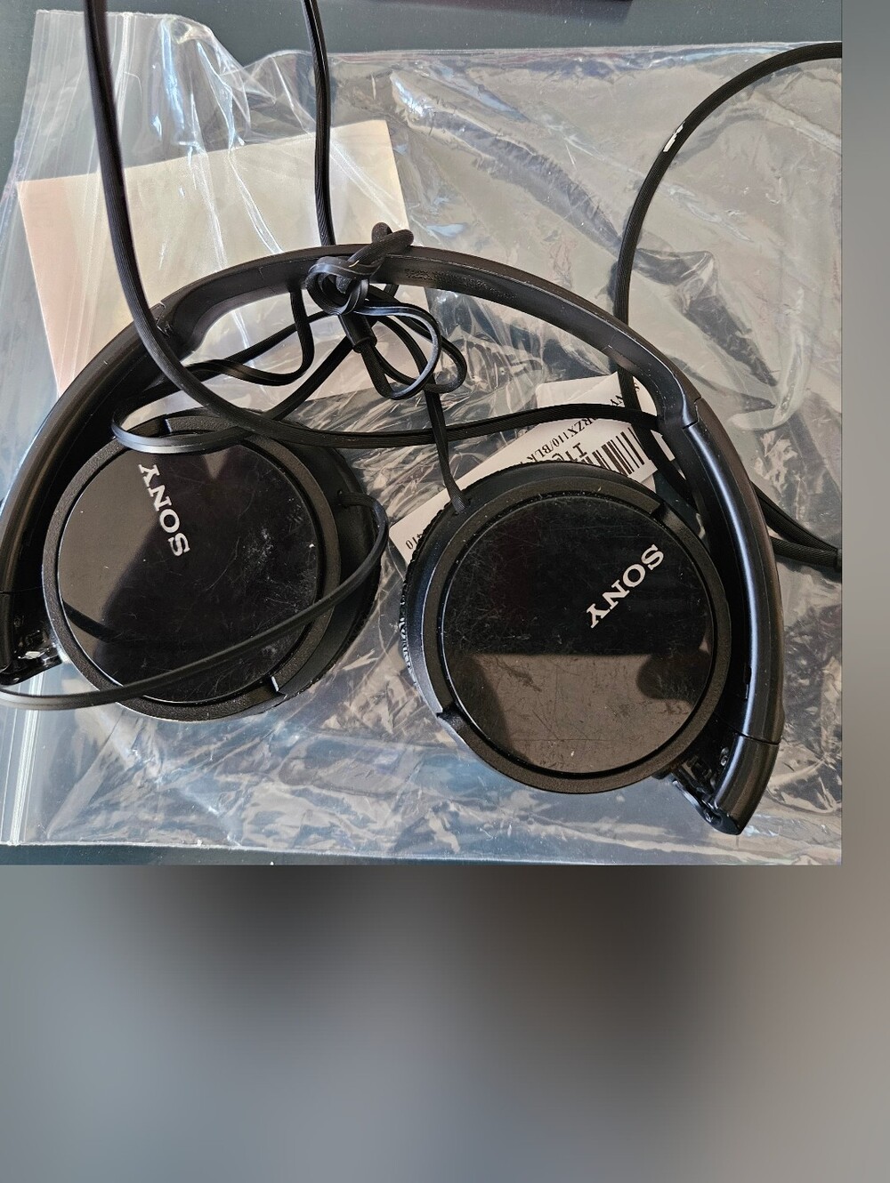 Sony MDR-ZX110 Wired On-Ear Headphones, Black
